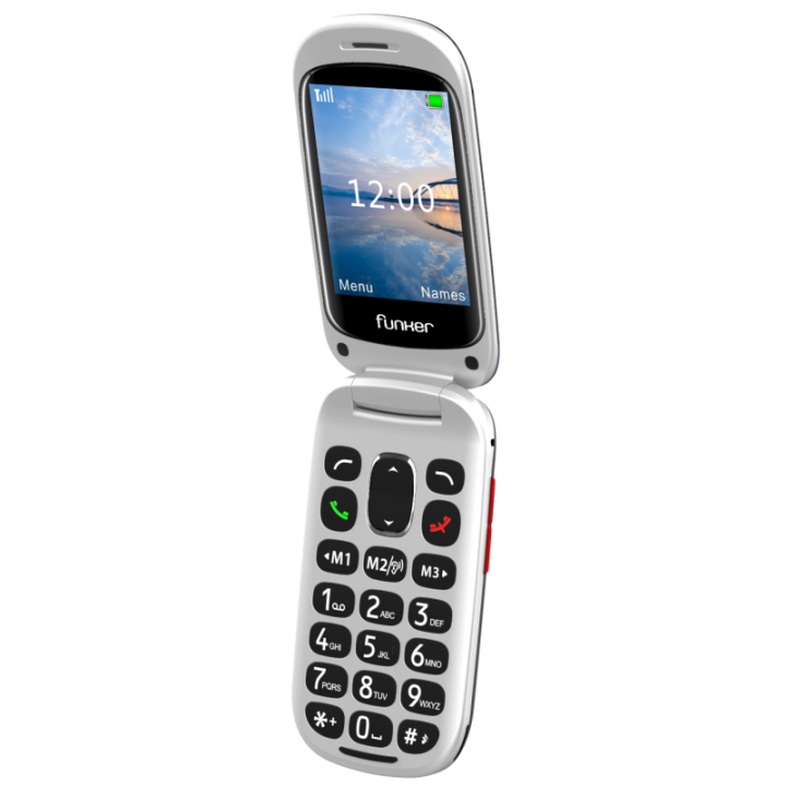 FUNKER E200 Easy Max Audio 2 Negro Teléfono móvil con tapa