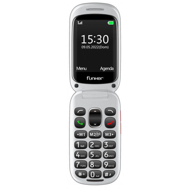 FUNKER E200 Easy Max Audio 2 Negro Teléfono móvil con tapa