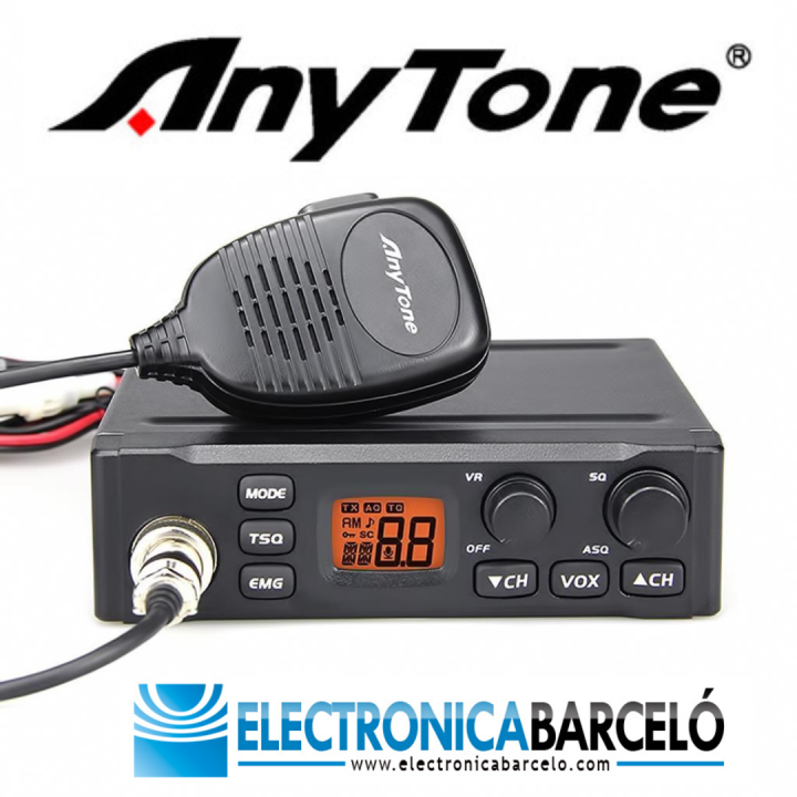 Transceptor móvil CB AnyTone METIS AM/FM