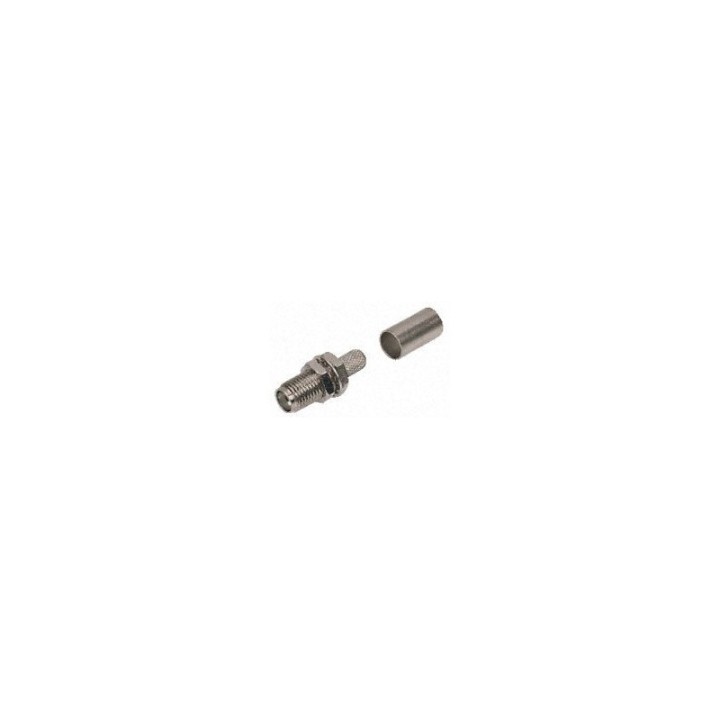 SMAH-100C CONECTOR SMA HEMBRA RF100 / RG58 (Crimpar)