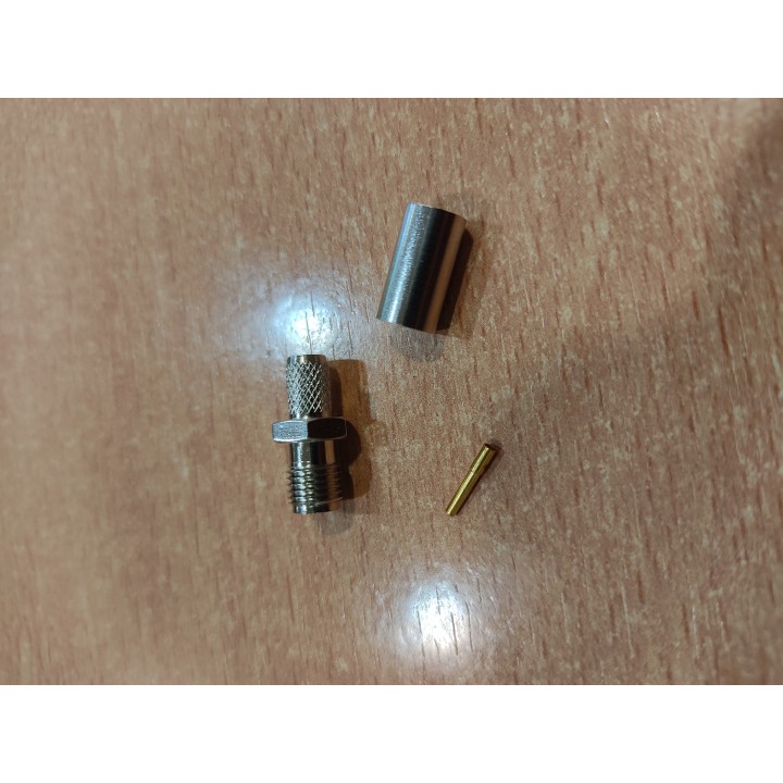 SMAH-100C CONECTOR SMA HEMBRA RF100 / RG58 (Crimpar)