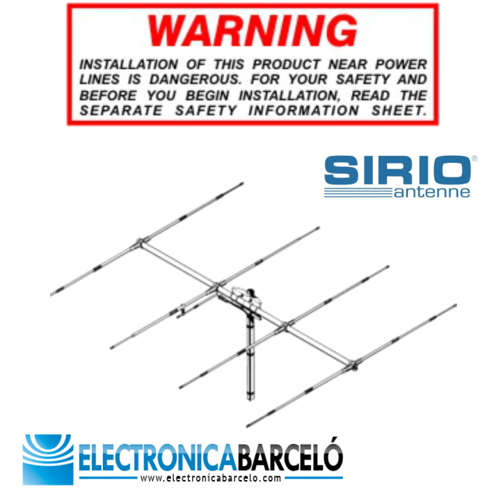 SIRIO SY-4 ANTENA BASE CB DIRECTIVA (4 Elementos)