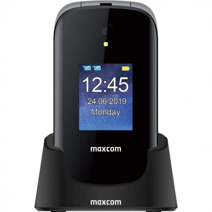 Maxcom MM826 3 G DUAL SIM  Teléfono para Mayores Negro