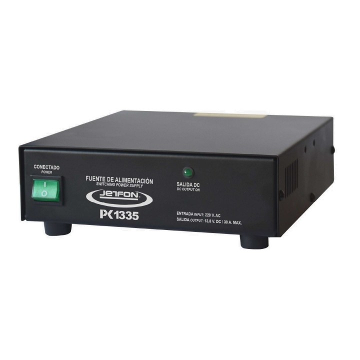 JETFON PC-1335 FUENTE DE ALIMENTACIÓN 30A CON CARGADOR DE BATERÍA