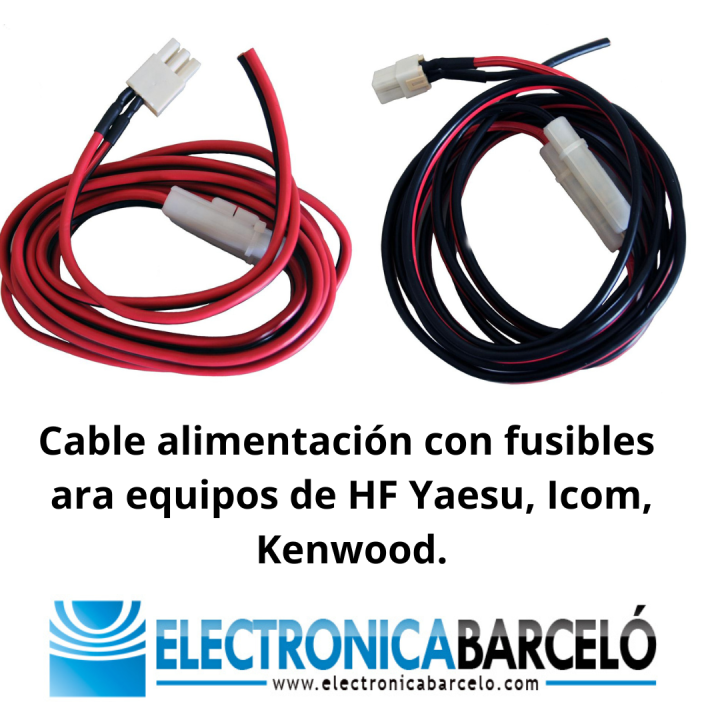 AV-IW2000 - CABLE ALIMENTACIÓN DE 3 M. (5 MM), 6 PIN, CON DOBLE FUSIBLE DE 30 A.