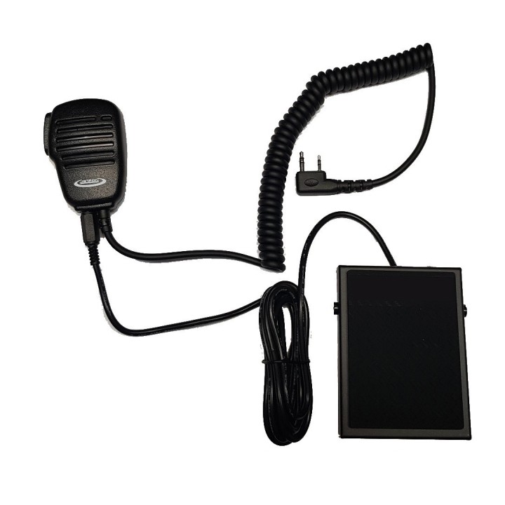 PACK WALKIE DYNASCAN R-77 + PEDAL CON MICRO-ALTAVOZ PARA CARRETILLAS