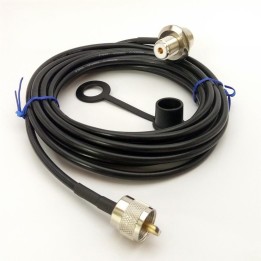 RC-ECH - CABLE DE 5 MTS. RG-58, CONECTORES PL. ACODADO.