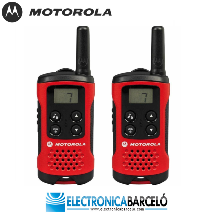 MOTOROLA TLKR T40 / T-40 ROJO PAREJA WALKIES PMR-446