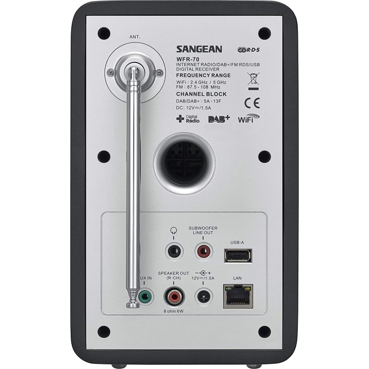 Receptor radio WI-FI SANGEAN WFR-70 Revery R5 