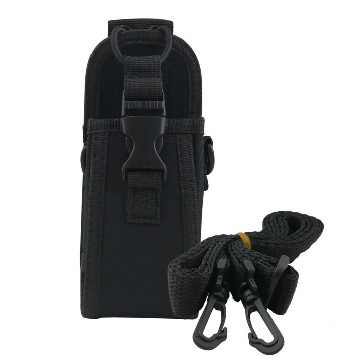 MY-121-L - FUNDA UNIVERSAL EN TEJIDO CORDURA CON ARNÉS, COLOR NEGRO.