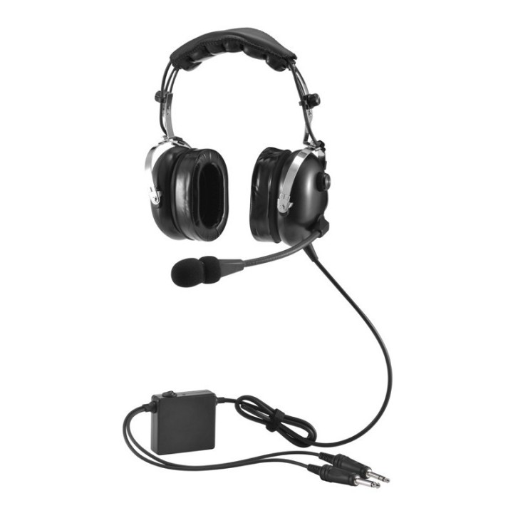 CASCOS DE AVIACION PILOTO PH-100AC CANCELACION ACTIVA DE RUIDO CON EXCELENTES COMUNICACIONES + BOLSA