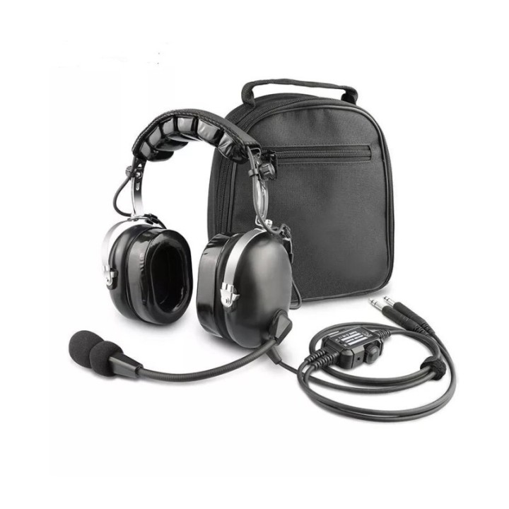 CASCOS DE AVIACION PILOTO PH-100A PNR CANCELACION DE RUIDO CON EXCELENTES COMUNICACIONES + BOLSA
