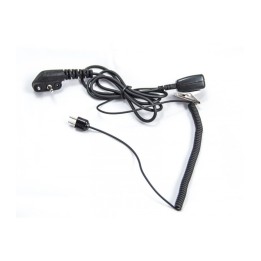 CABLE CAZA SPORTTAC TAMT06/VXT-HRT TORNILLO MICROFONO CON PTT VERTEX VX454,VX241,VX261,VX246