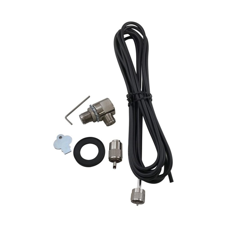 S-1200-C - SANTIAGO 1200C Antena móvil para CB, varilla con bobina + base + cable.
