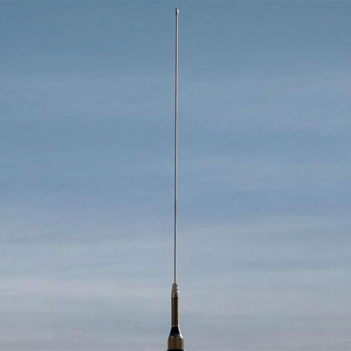 NL-144-SP-E - ANTENA VHF DE 1/4 DE ONDA, 2.15 DB, 0.49 M., CON MUELLE.