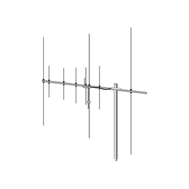 HS-FOX727 - ANTENA YAGI 144-430 MHZ. 3+5 ELEMENTOS.