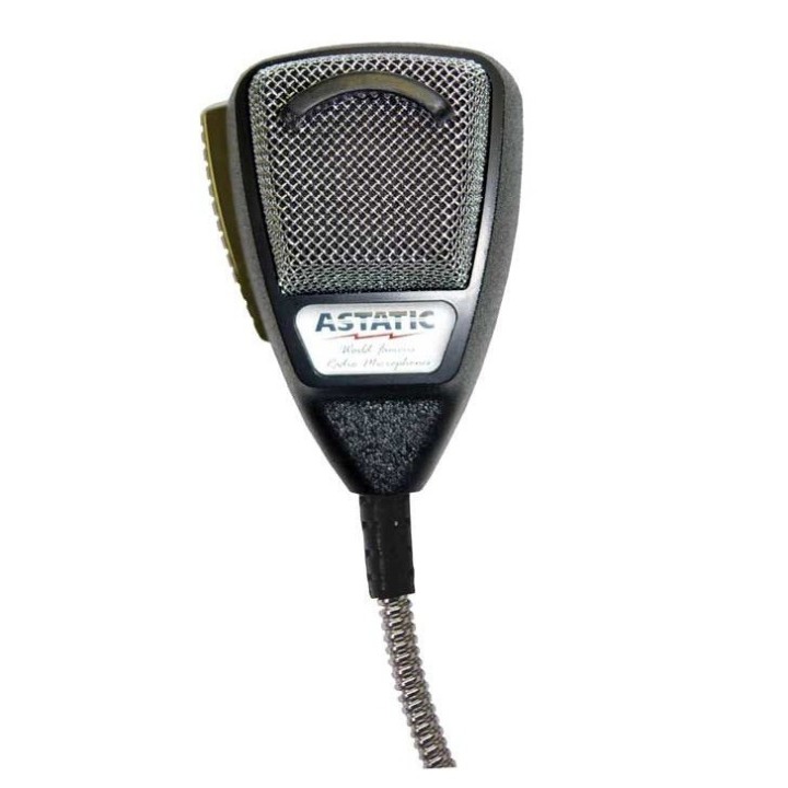 ASTATIC 636L-SE (SILVER) MICRÓFONO DE CB DINÁMICO 4 PIN
