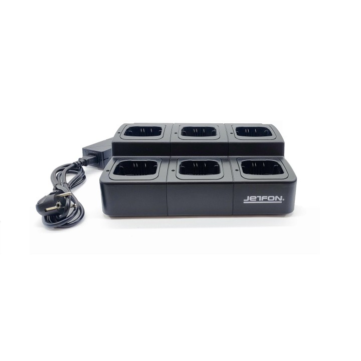 Cargador múltiple JETFON para Walkies Motorola DP1400 Y CP040