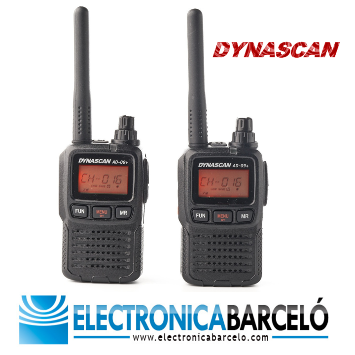 DYNASCAN AD-09+ PLUS PAREJA WALKIES PMR-446 CON MALETÍN