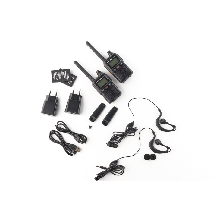 DYNASCAN AD-09+ PLUS PAREJA WALKIES PMR-446 CON MALETÍN