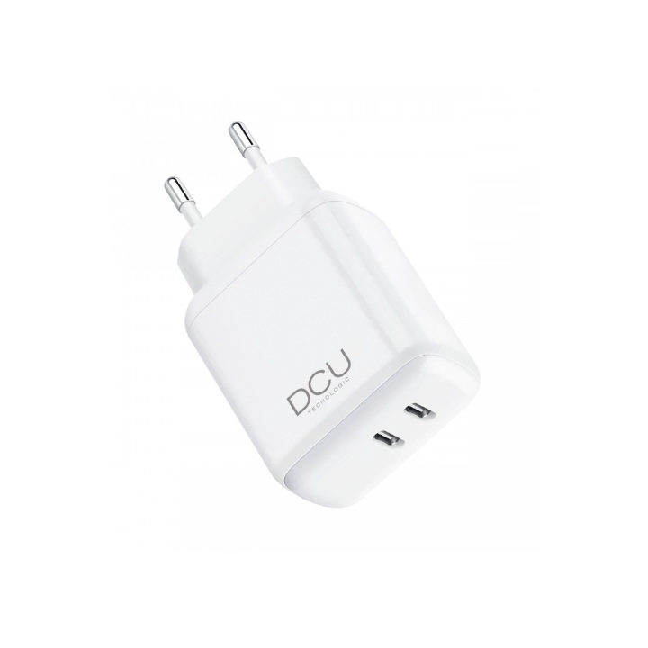DCU CARGADOR DOBLE USB TIPO-C 20W+20W