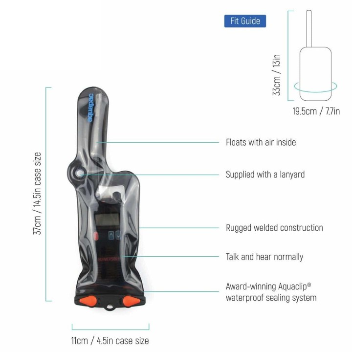 AQ-228 - Funda estanca pequeña para walkies