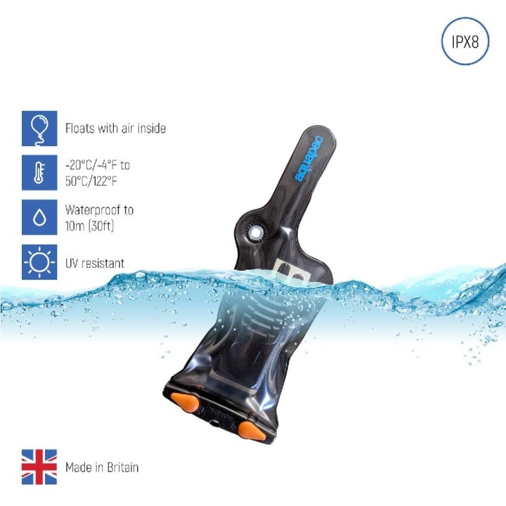 FUNDA WALKIE AQUAPAC 208 PEQUEÑA GRIS