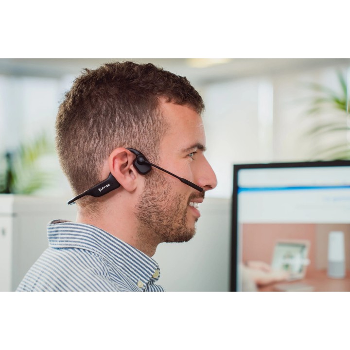 CLEYVER OPEN EAR UC AURÍCULARES BLUETOOTH Y USB DE CONDUCCIÓN ÓSEA