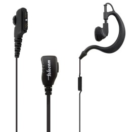 Micro-auricular con PTT de solapa para EADS THR9 / THR9i
