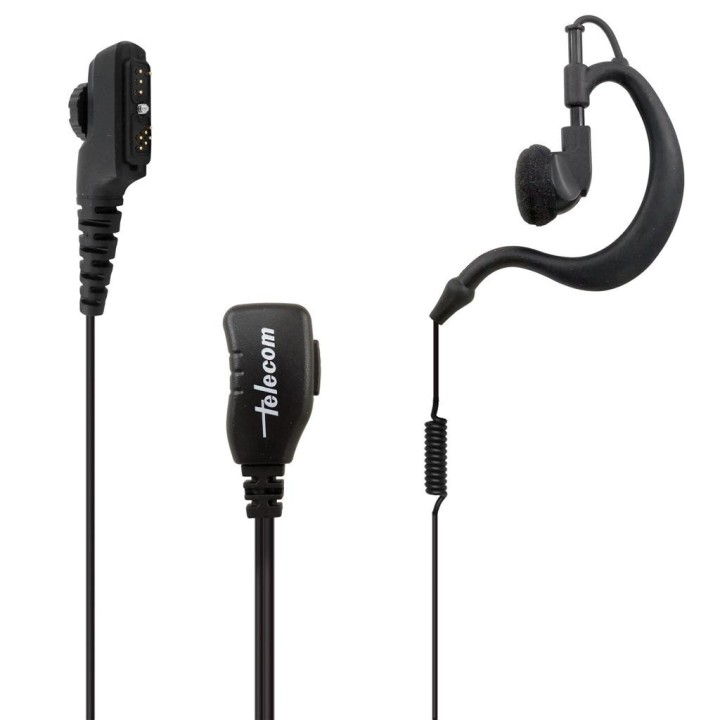 Micro-auricular con PTT de solapa para EADS THR9 / THR9i