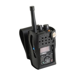 CLCDX5 Funda piel para walkies ENTEL Serie DX con display