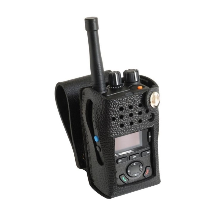 CLCDX5 Funda piel para walkies ENTEL Serie DX con display