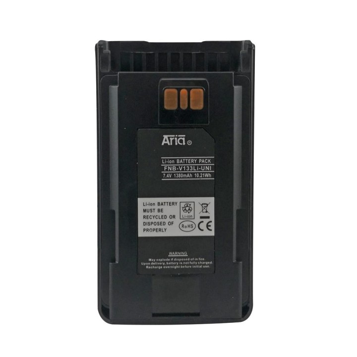 FNB-V133-LI Batería para VERTEX VX-261, VX-264, EVX-261, VX-451, VX-454, VX-459. Li-Ion 7.4 V 1380 mAh.