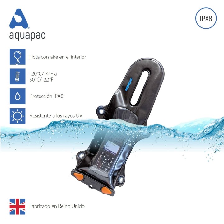 FUNDA AQUAPAC WALKIE VHF PRO 229 PEQUEÑA NEGRA