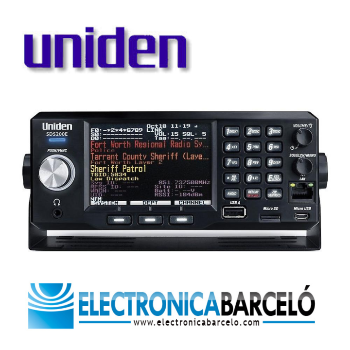 UNIDEN SDS200E ESCÁNER UNIDEN SDS200E + DMR + NXDN + PROVOICE