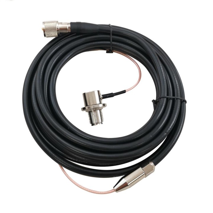 RC-5MB - Cable de 5 m. Base PL. acodada cable bajas perdidas.