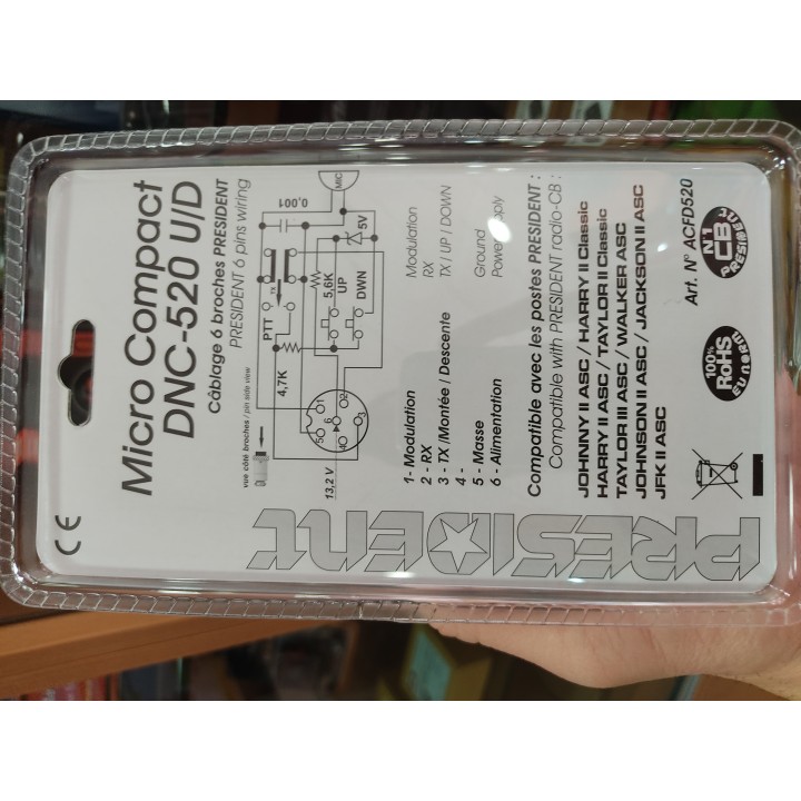 PRESIDENT ACFD520 Micro DNC-520 UP/DOWN  Micro recambio original
