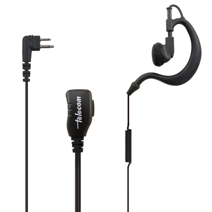 SARI-1303R Micro-auricular con PTT de solapa para MOTOROLA y TEAM.
