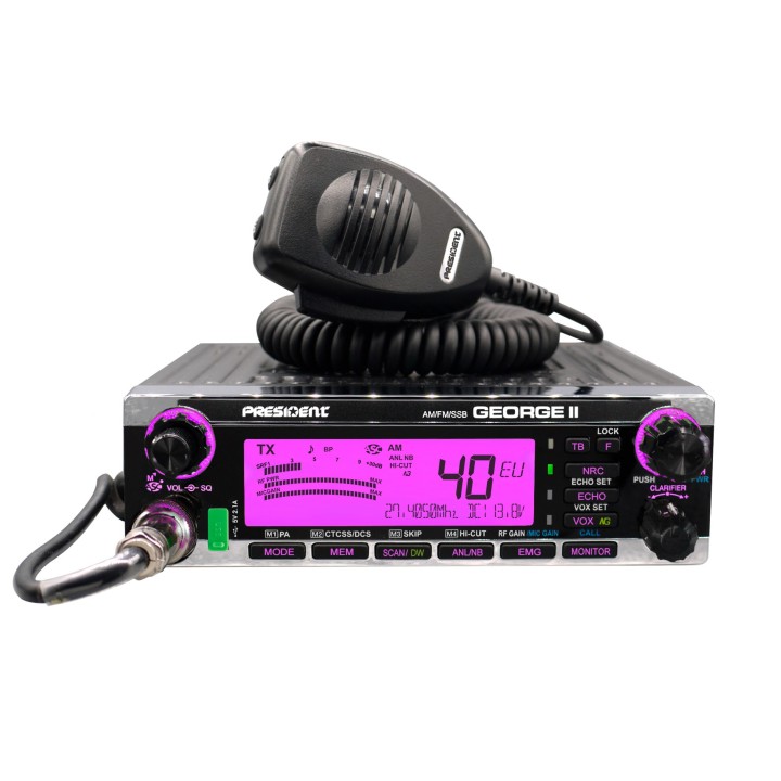 Emisora President GEORGE II  40 canales AM / FM / LSB / USB