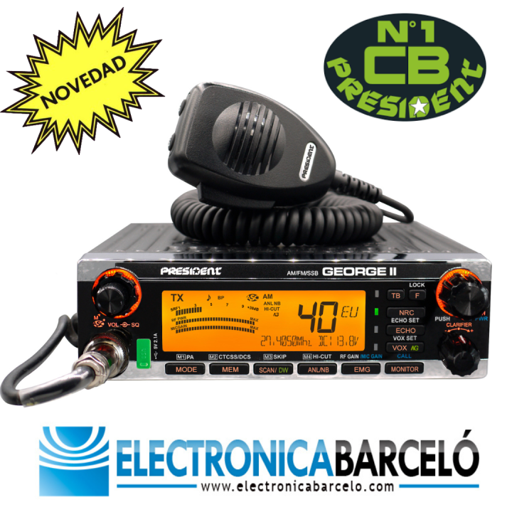 Emisora President GEORGE II  40 canales AM / FM / LSB / USB