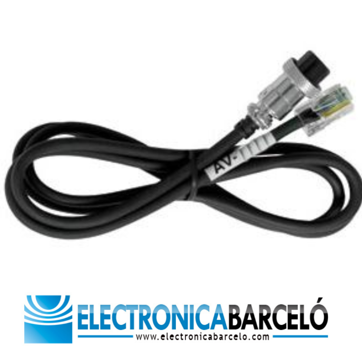 AV-24K  Latiguillo / adaptador para KENWOOD con conector circular 8 Pin a RJ