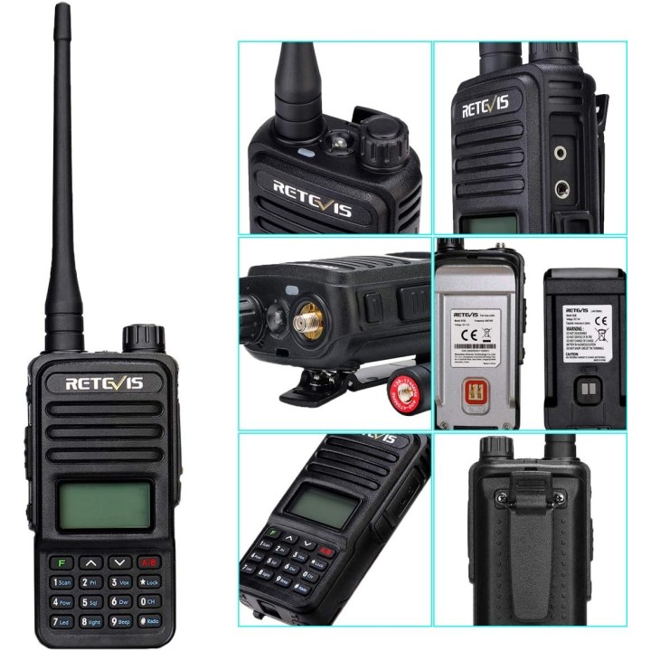Retevis RT85 Walkie Talkie Doble Banda, Profesional Largo Alcance