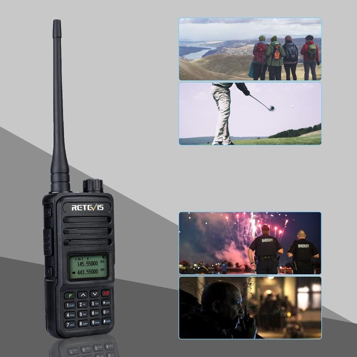 Retevis RT85 Walkie Talkie Doble Banda, Profesional Largo Alcance