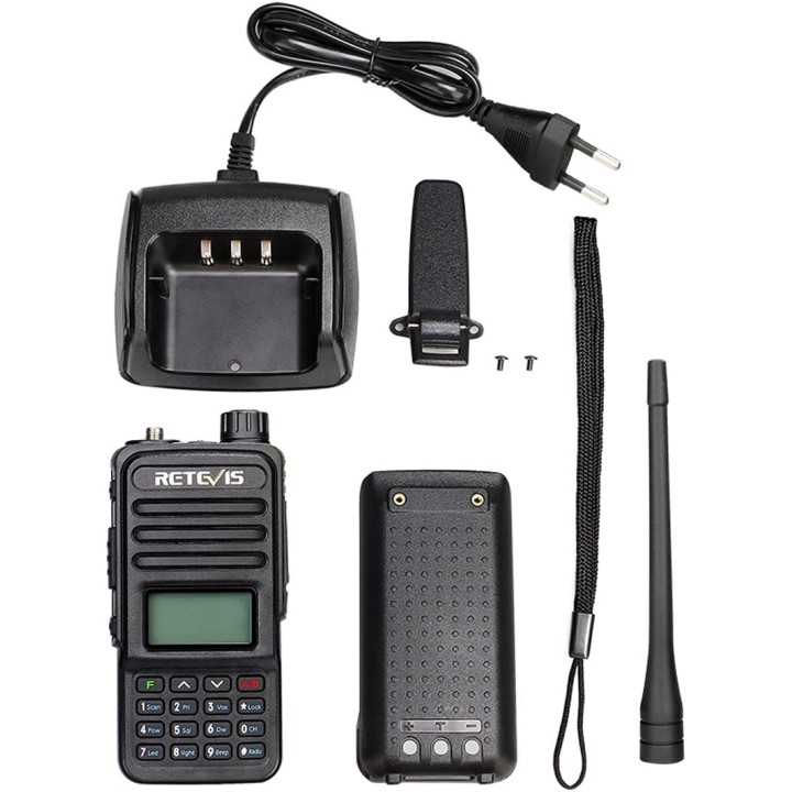 Retevis RT85 Walkie Talkie Doble Banda, Profesional Largo Alcance