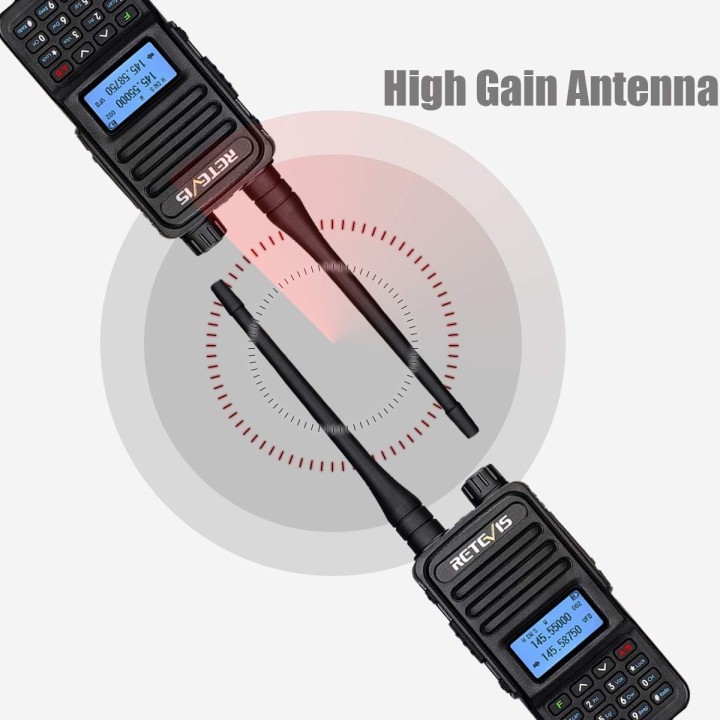 Retevis RT85 Walkie Talkie Doble Banda, Profesional Largo Alcance