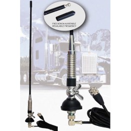 ALL-RIGHT-2 - Antena móvil para CB. Con muelle robusto, cable + base palomilla.