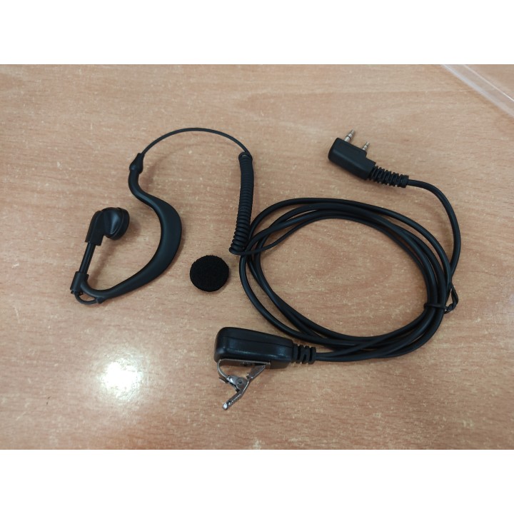 HRT-E-22C/K1 Micro-auricular con PTT de solapa conexión K KENWOOD