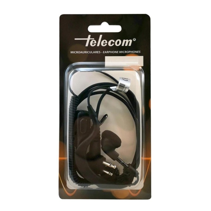 SARI-1302 - Micro-auricular con PTT de solapa para KENWOOD, TEAM & HYT.