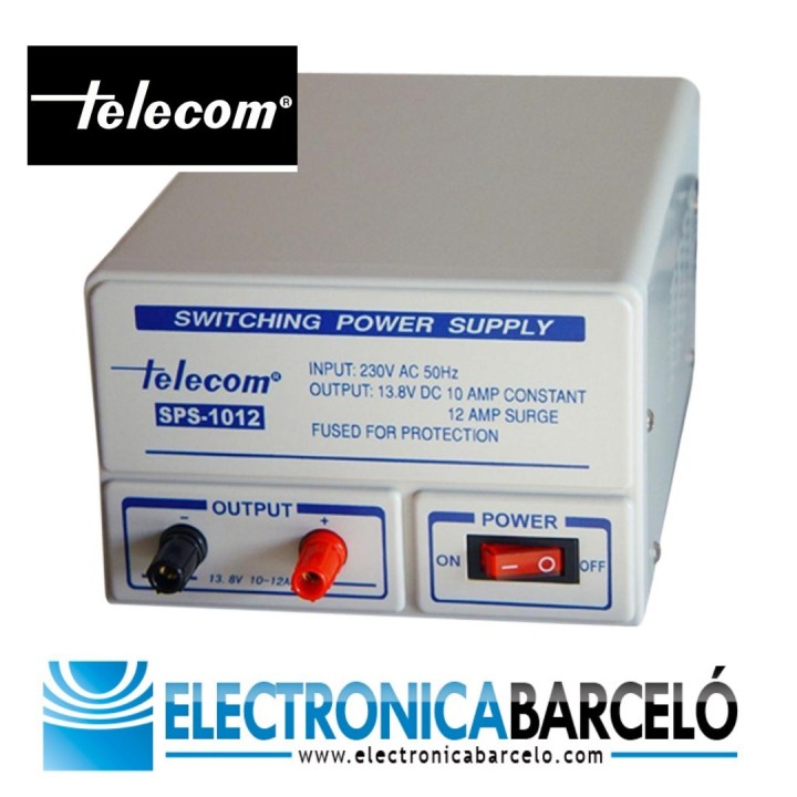 SPS-1012 - Fuente alimentación conmutada 10-12 A.