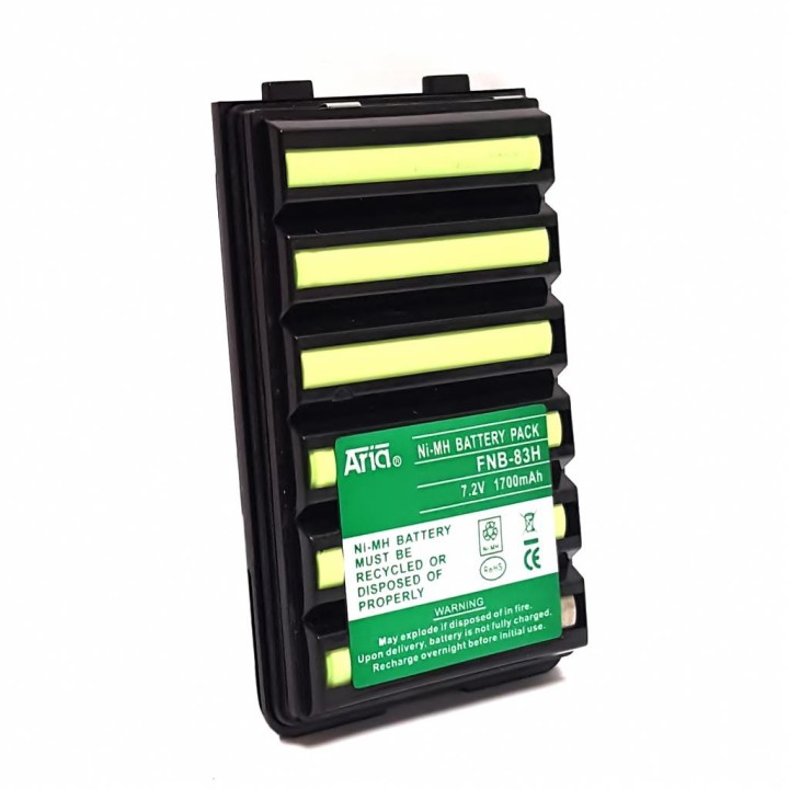 FNB-83-H - Batería para YAESU VX-110/120/146/150/160/170/180/210/246/180/400/428 7.2 V, 1700 mAH, Ni-Mh.